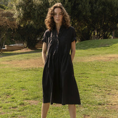 The Parklet Shirtdress搴?| Black