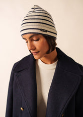 Bonnet de quart (ECRU/MARINE)