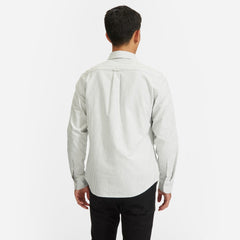 The Standard Fit Japanese Oxford Shirt | Uniform | White / Black Stripe | Standard