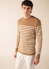 Pull marin Rochefort (BEIGE FONCE/ECUME)