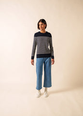 Pull marin Brégançon Pop (NAVY/BLANC/TULIPE)