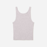 The Pima Micro-Rib Short Tank | Wisteria Grey