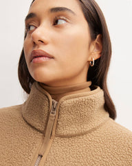 The ReNew Fleece Oversized Half-Zip | Tiger's Eye