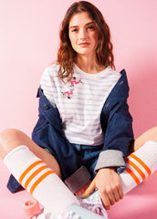 Ecusson thermocollant - Femme à roller (MULTICO)