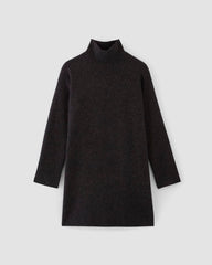 The Cozy Stretch Turtleneck Dress | Charcoal