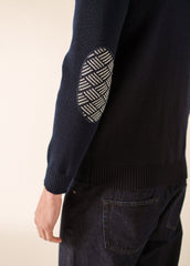 Pull marin Cancale Equipage (MARINE/ECRU)