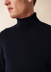 Pull col roulé Houat (NAVY)