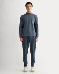 The Rec Quarter-Zip | Heathered Navy