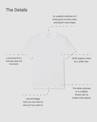 The Essential Organic Crew | Heather Deep Navy