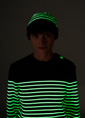 Bonnet phosphorescent - en laine (NAVY/PHOSPHORESCENT)