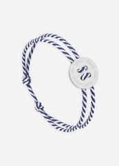 Bracelet Bouton x Le Vent à la Française (ARGENT/RAYE BLANC/MARINE)