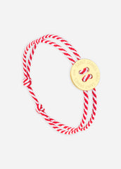Bracelet Bouton x Le Vent à la Française (OR/RAYE BLANC/ROUGE)