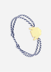 Bracelet Marinière x Le Vent à la Française (OR/RAYE BLANC/MARINE)