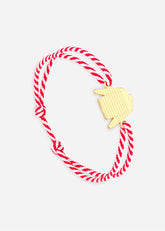 Bracelet Marinière x Le Vent à la Française (OR/RAYE BLANC/ROUGE)