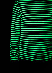 Marinière Minquiers Phospho - en coton (NAVY/PHOSPHORESCENT)