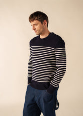 Pull marin Binic Phospho - en laine (MARINE/PHOSPHORESCENT)