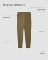 The Straight Fit Performance Chino | Uniform | Kalamata | Straight