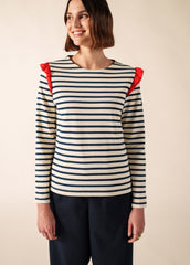 Marinière Auzat (ECRU/MARINE/TULIPE)