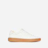 The ReLeather搴?Tennis Shoe | White / Gum Sole