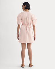 The Seersucker Mini Wrap Dress | Soft Orange