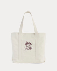 Saintjamesa x Peace & Quiet Canvas Boat Tote | Bone
