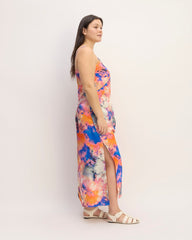 The Saintjamesa x Marques' Almeida Satin Tie-Dye Dress | Multi Tie-Dye