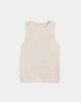 Textured Knit Tank | Bone