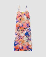 The Saintjamesa x Marques' Almeida Satin Tie-Dye Dress | Multi Tie-Dye