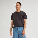 The Cotton Slub Crew | Black