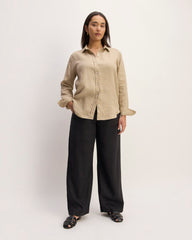 The Must-Have Shirt in Linen | Trench Coat Khaki