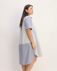 The Saintjamesa x Marques' Almeida Patchwork Daytripper Dress | Blue Stripe Patchwork