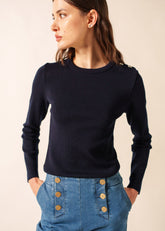 Pull Marée & bracelet Bouton