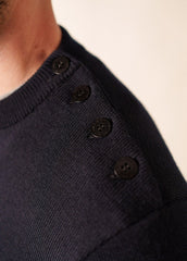 Pull marin uni Cancale - coupe confort (NAVY)