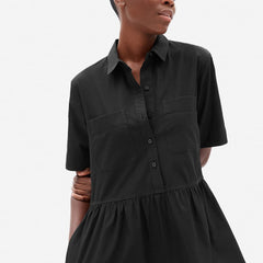 The Parklet Shirtdress搴?| Black