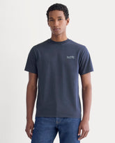 Saintjamesa x Peace & Quiet Graphic Logo Tee | Navy