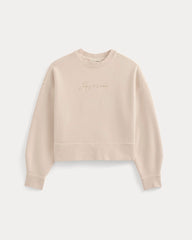 Saintjamesa x The Laufey Foundation Cropped Sweatshirt | Pale Peony