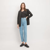 The Rigid Way-High搴?Jean | Light Painterly Strokes | 27.5" Inseam