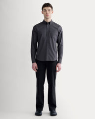 The Slim Oxford Shirt | Slate Grey | Tall