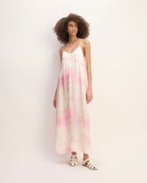 The Saintjamesa x Marques' Almeida Satin Tie-Dye Dress | Pink Tie-Dye