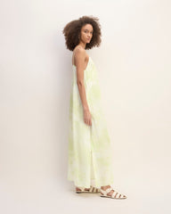The Saintjamesa x Marques' Almeida Satin Tie-Dye Dress | Seafoam Tie-Dye