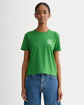 The Saintjamesa x Parks Project Box-Cut Tee | Green / Natural