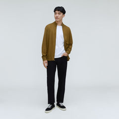 The No-Sweat Full Zip Sweater | Tapenade