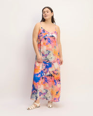 The Saintjamesa x Marques' Almeida Satin Tie-Dye Dress | Multi Tie-Dye