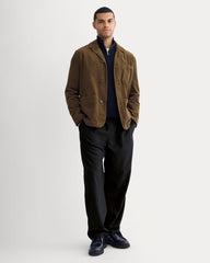 Fine Wale Corduroy Chore Blazer | Cocoa