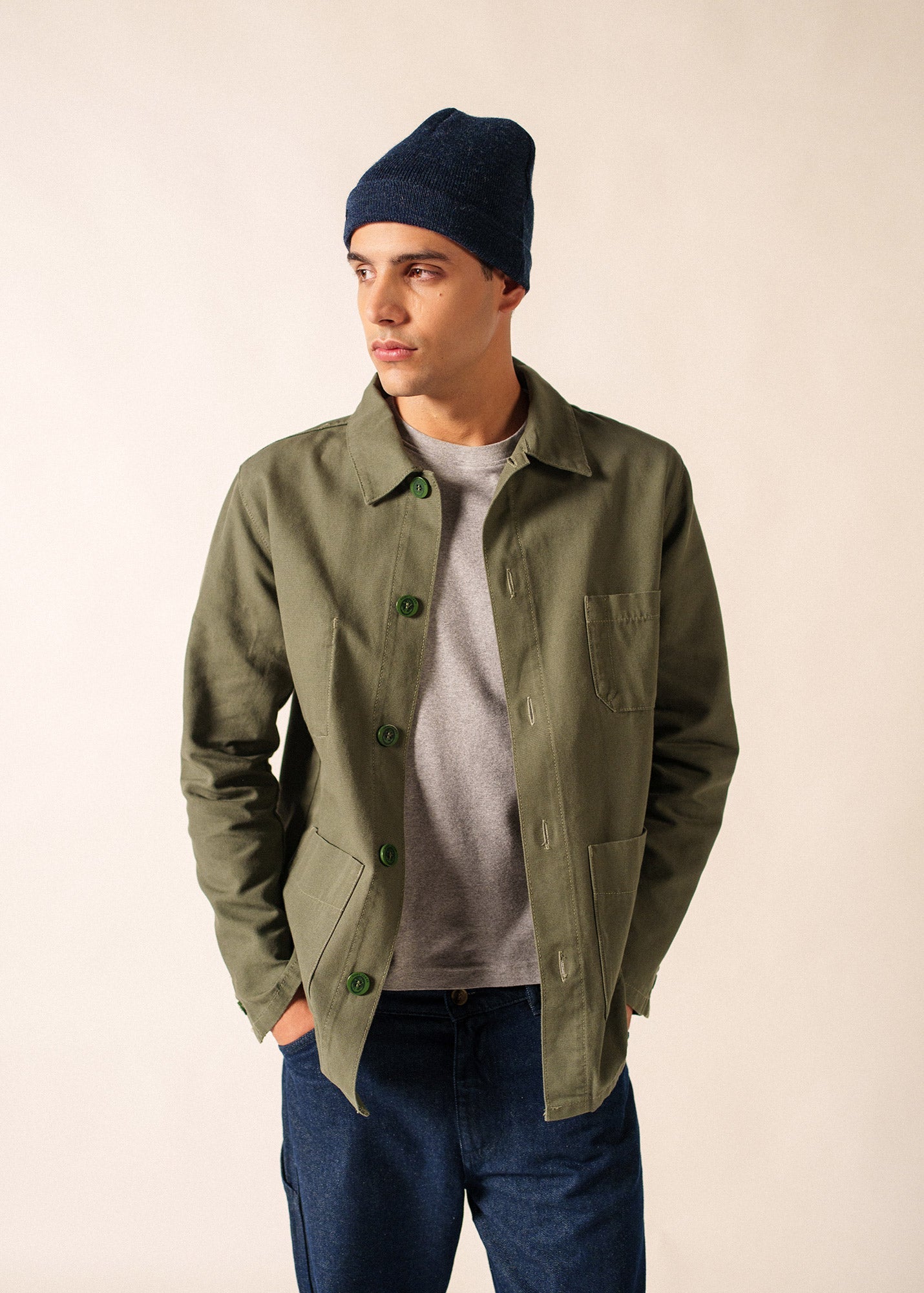 Bonnet de quart (BLEU CHINE)
