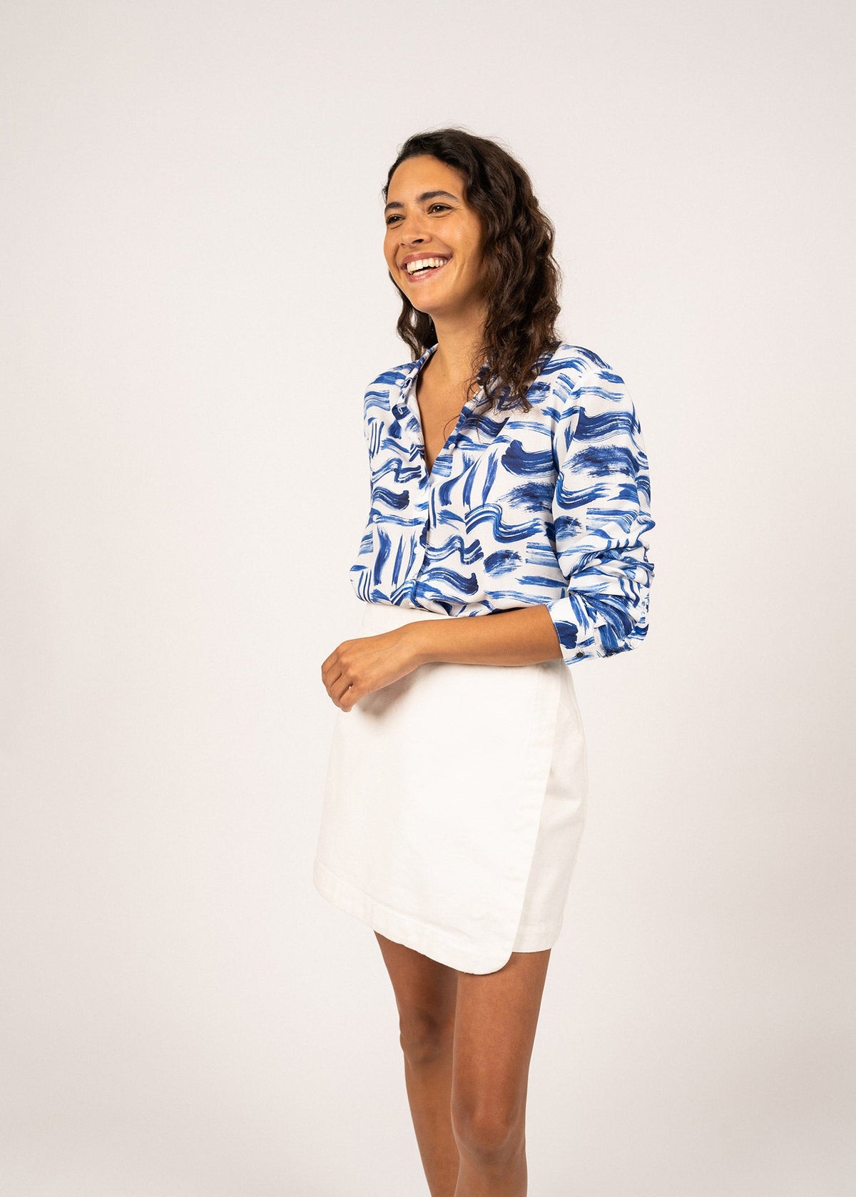 Chemise Malaury (BLANC/INDIGO)