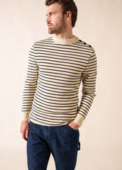 Pull marin Matelot (ECRU/MARINE)