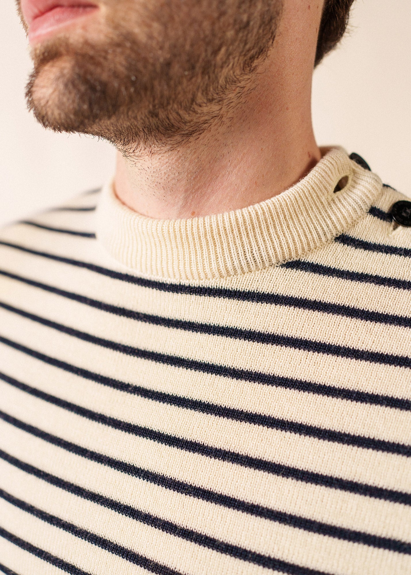 Pull marin Matelot (ECRU/MARINE)