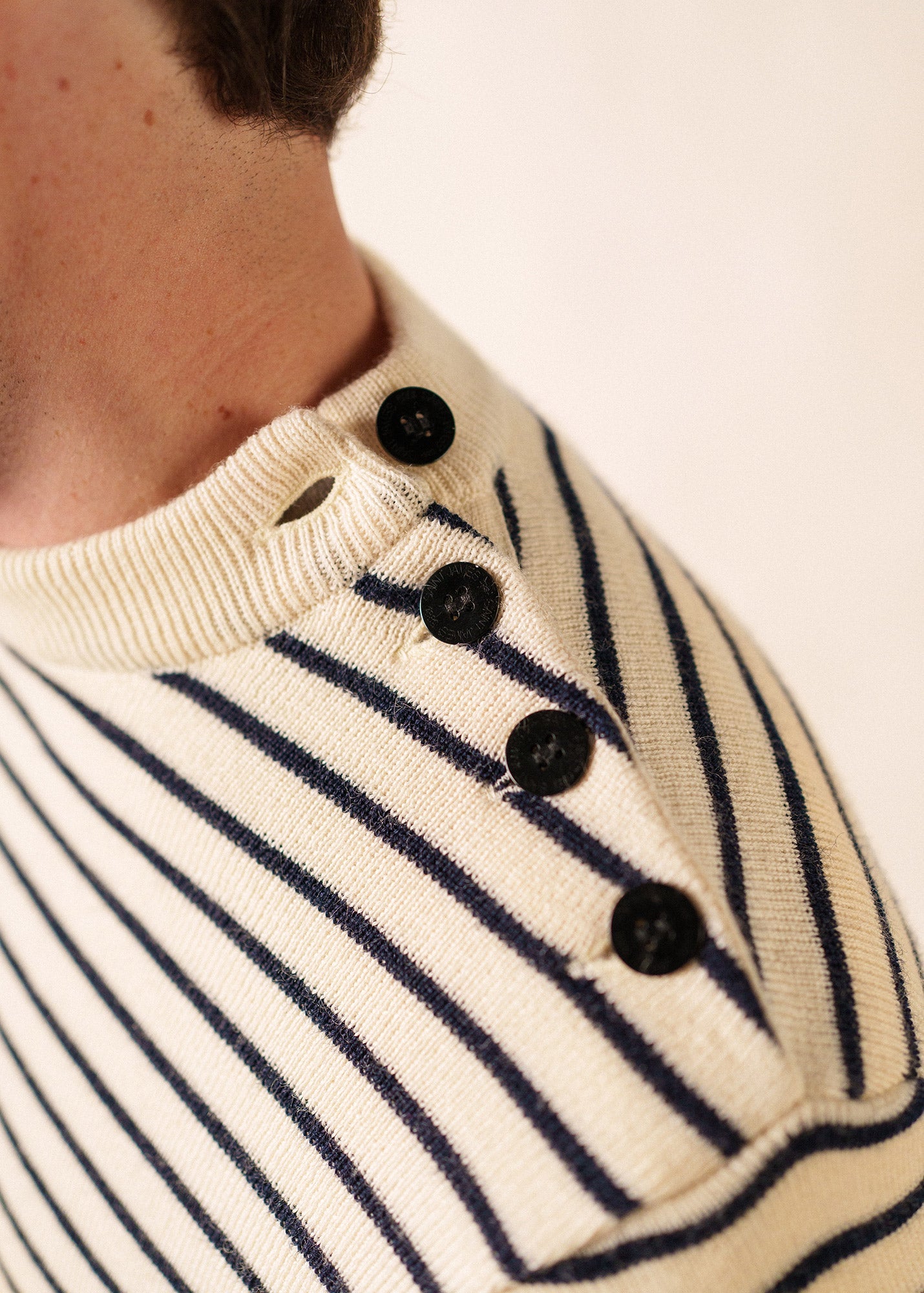 Pull marin Matelot (ECRU/MARINE)