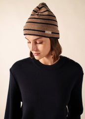 Bonnet de quart (BEIGE FONCE/MARINE)
